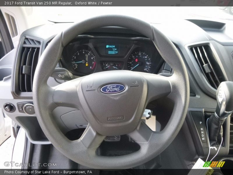 Oxford White / Pewter 2017 Ford Transit Van 250 MR Regular