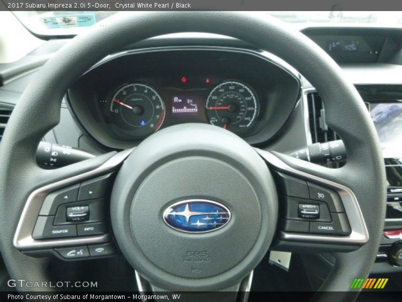Crystal White Pearl / Black 2017 Subaru Impreza 2.0i 5-Door