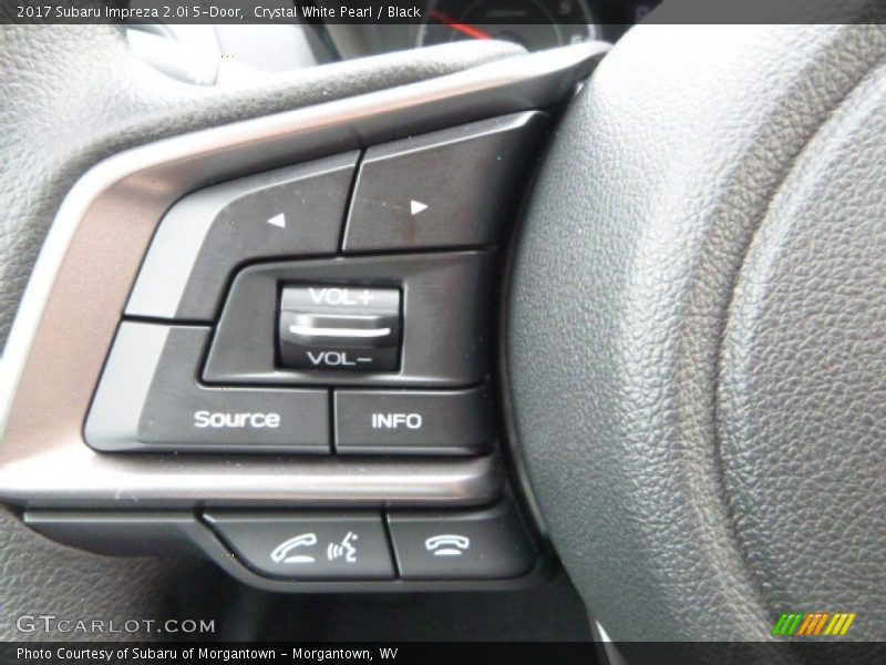 Crystal White Pearl / Black 2017 Subaru Impreza 2.0i 5-Door