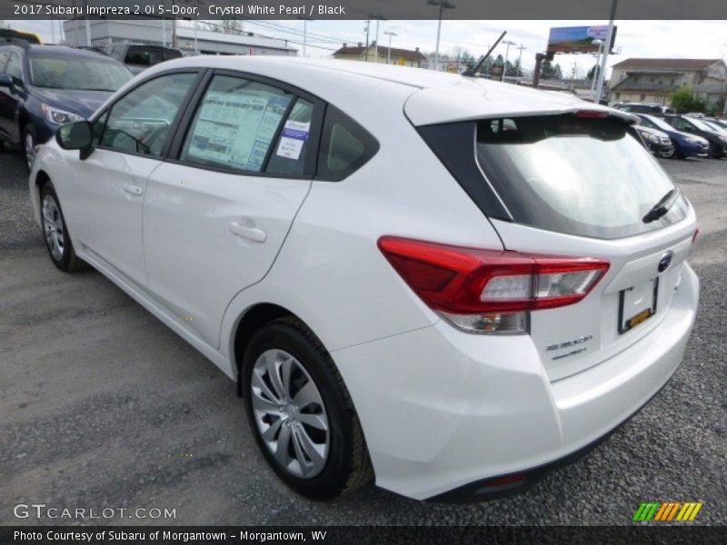 Crystal White Pearl / Black 2017 Subaru Impreza 2.0i 5-Door