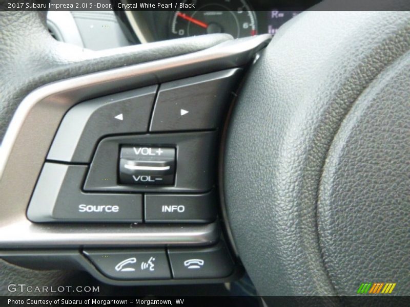 Crystal White Pearl / Black 2017 Subaru Impreza 2.0i 5-Door