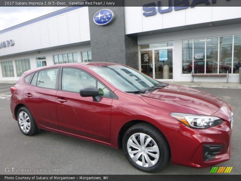 Venetian Red Pearl / Ivory 2017 Subaru Impreza 2.0i 5-Door