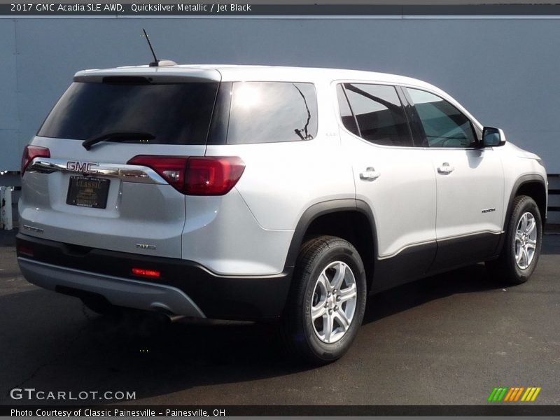 Quicksilver Metallic / Jet Black 2017 GMC Acadia SLE AWD