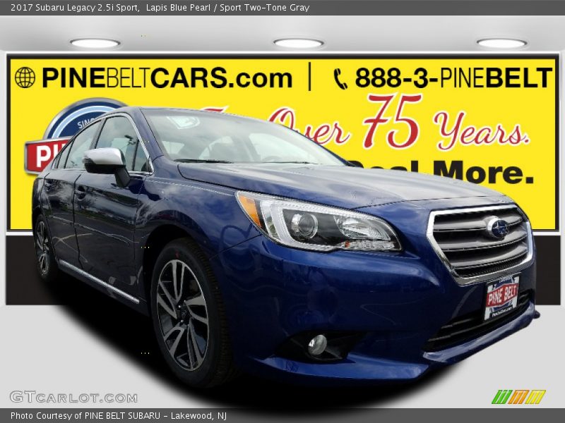 Lapis Blue Pearl / Sport Two-Tone Gray 2017 Subaru Legacy 2.5i Sport