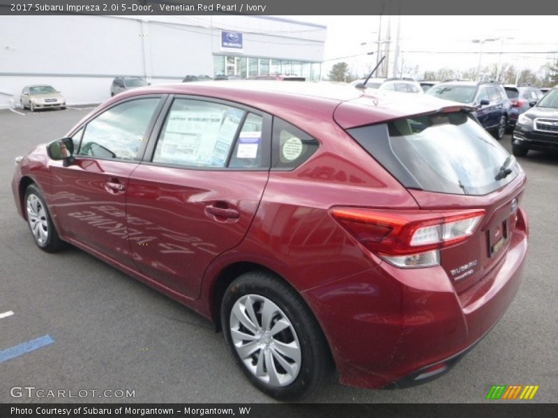 Venetian Red Pearl / Ivory 2017 Subaru Impreza 2.0i 5-Door