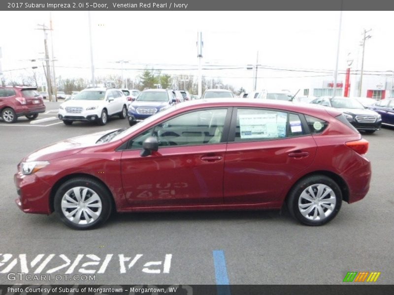 Venetian Red Pearl / Ivory 2017 Subaru Impreza 2.0i 5-Door