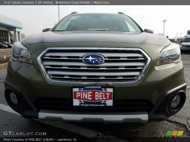 Wilderness Green Metallic / Warm Ivory 2017 Subaru Outback 3.6R Limited