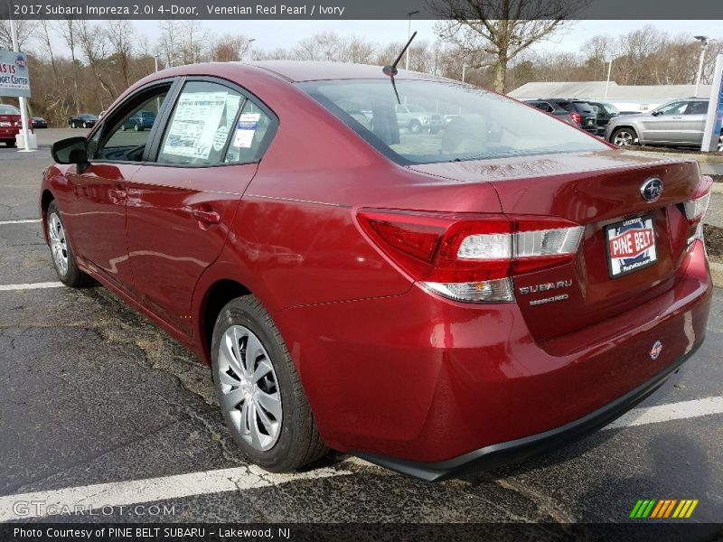 Venetian Red Pearl / Ivory 2017 Subaru Impreza 2.0i 4-Door