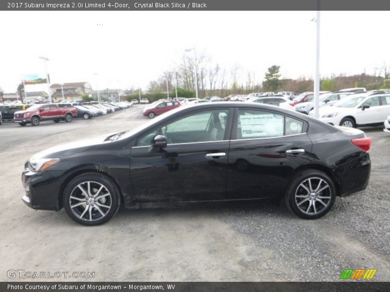 Crystal Black Silica / Black 2017 Subaru Impreza 2.0i Limited 4-Door
