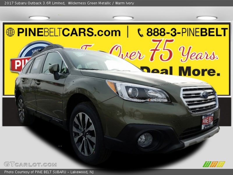 Wilderness Green Metallic / Warm Ivory 2017 Subaru Outback 3.6R Limited