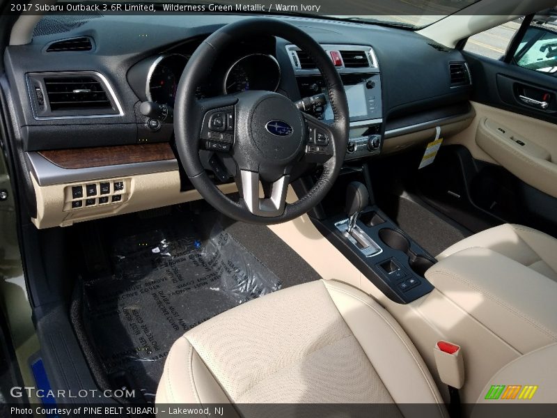 Warm Ivory Interior - 2017 Outback 3.6R Limited 