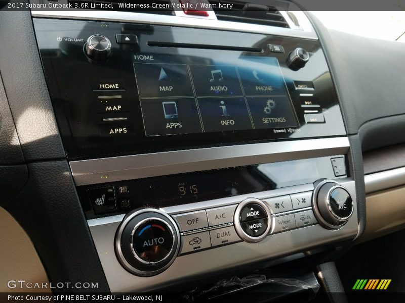 Controls of 2017 Outback 3.6R Limited