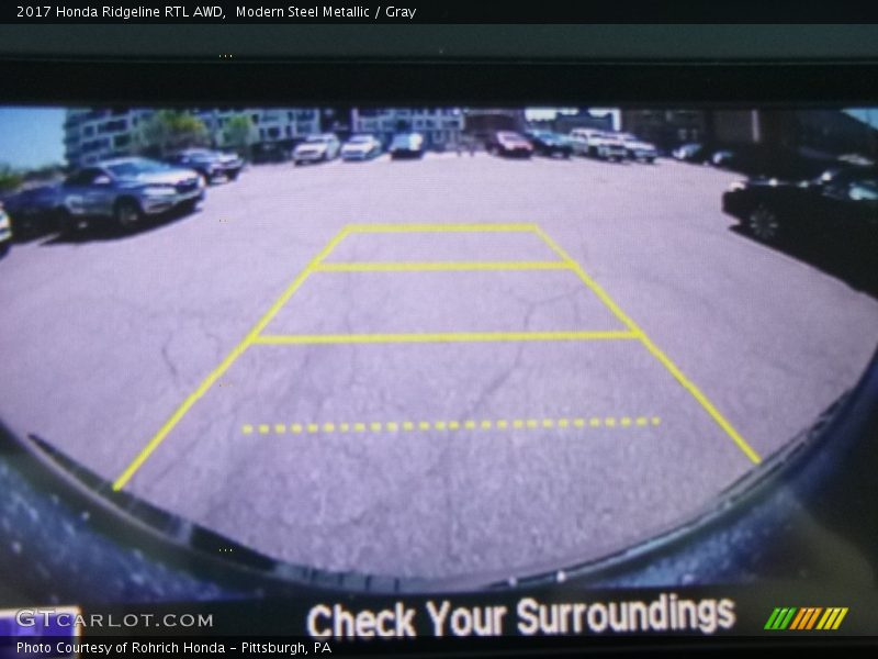 Modern Steel Metallic / Gray 2017 Honda Ridgeline RTL AWD