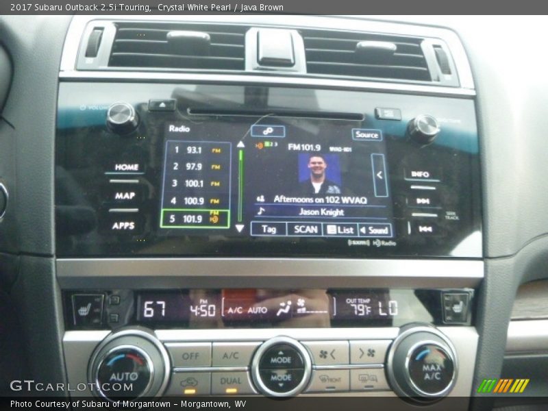 Crystal White Pearl / Java Brown 2017 Subaru Outback 2.5i Touring