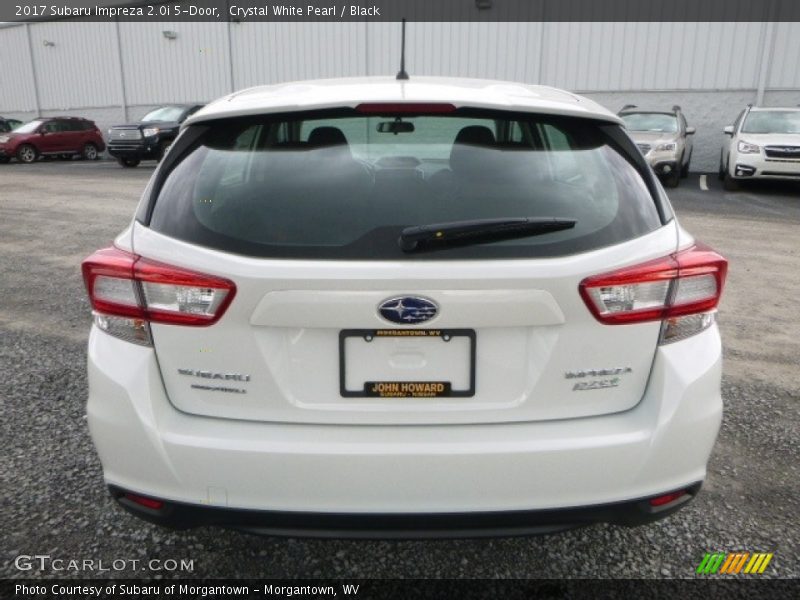 Crystal White Pearl / Black 2017 Subaru Impreza 2.0i 5-Door