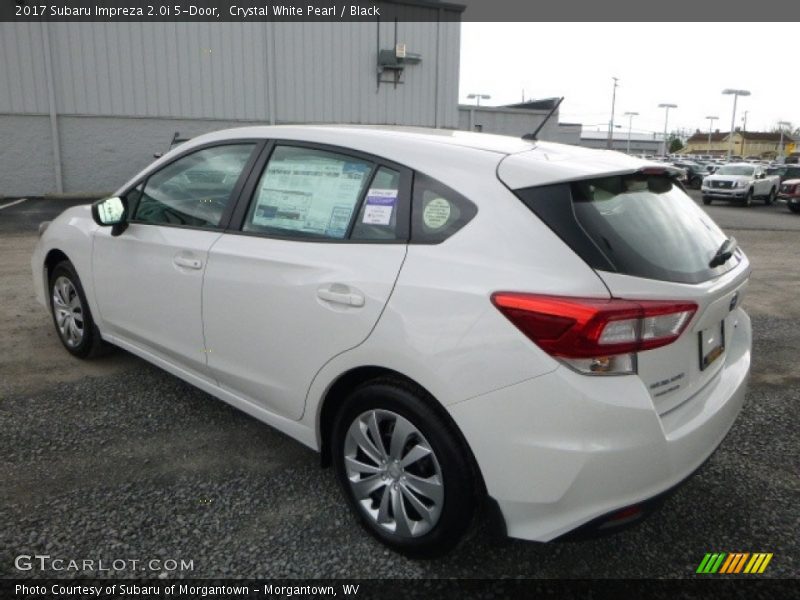 Crystal White Pearl / Black 2017 Subaru Impreza 2.0i 5-Door