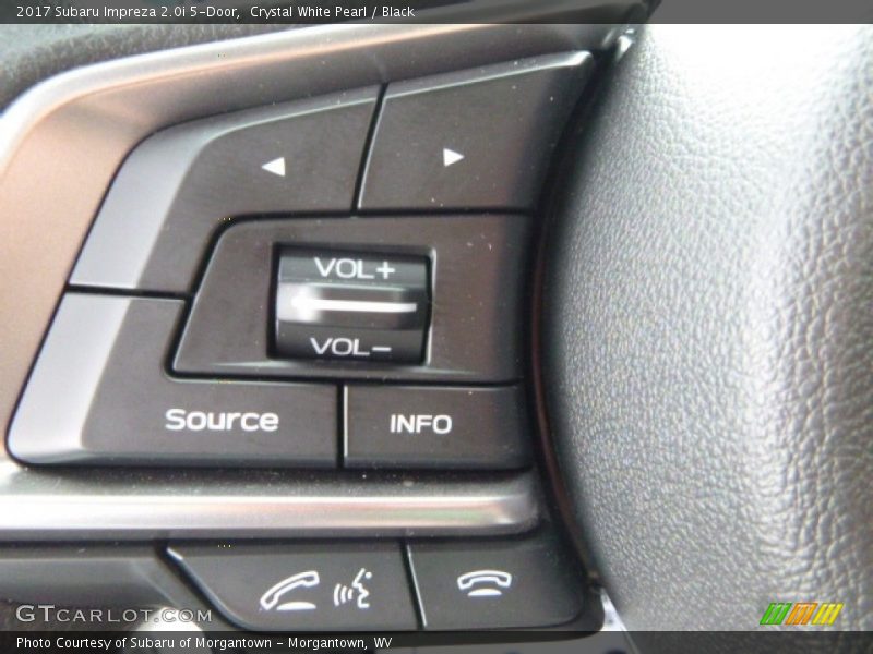 Crystal White Pearl / Black 2017 Subaru Impreza 2.0i 5-Door