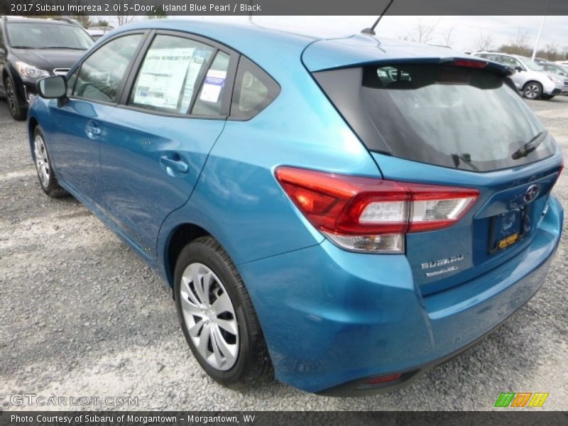 Island Blue Pearl / Black 2017 Subaru Impreza 2.0i 5-Door