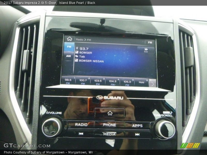 Island Blue Pearl / Black 2017 Subaru Impreza 2.0i 5-Door