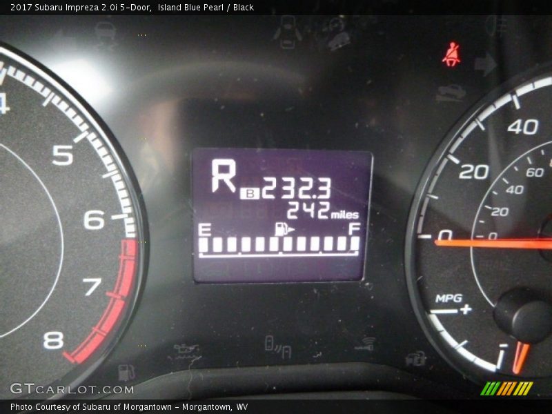 Island Blue Pearl / Black 2017 Subaru Impreza 2.0i 5-Door