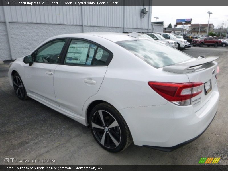 Crystal White Pearl / Black 2017 Subaru Impreza 2.0i Sport 4-Door