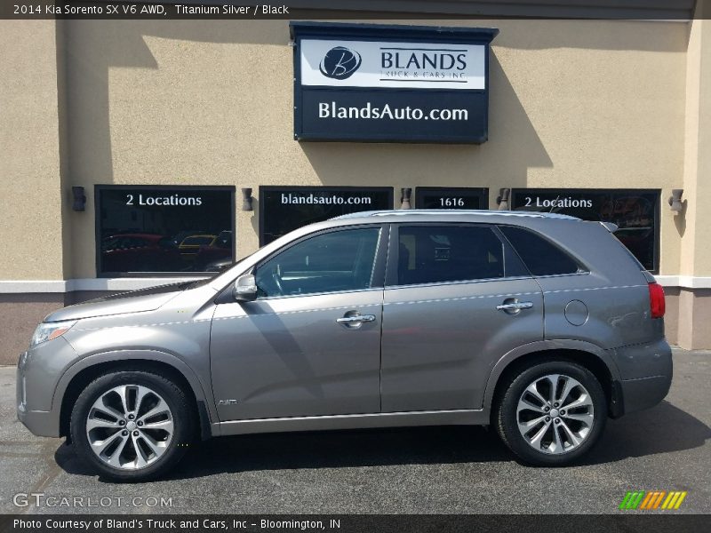 Titanium Silver / Black 2014 Kia Sorento SX V6 AWD