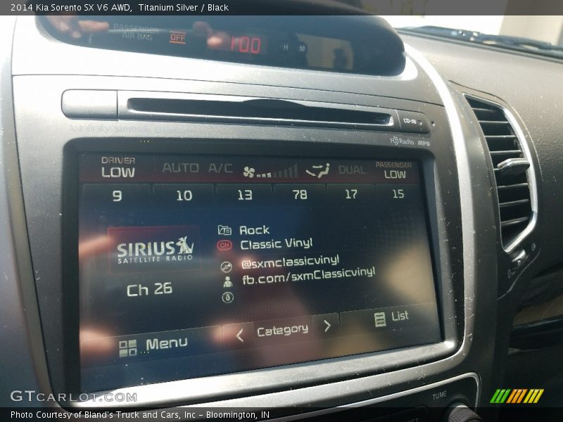 Titanium Silver / Black 2014 Kia Sorento SX V6 AWD