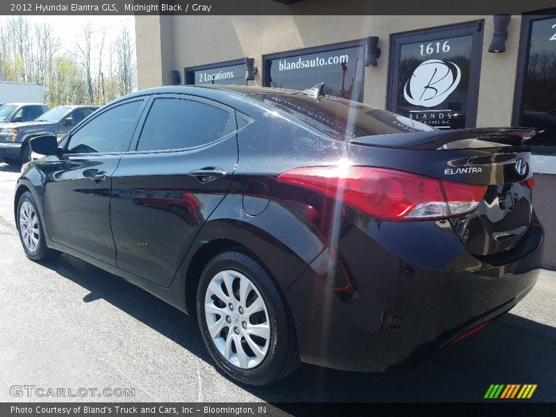 Midnight Black / Gray 2012 Hyundai Elantra GLS