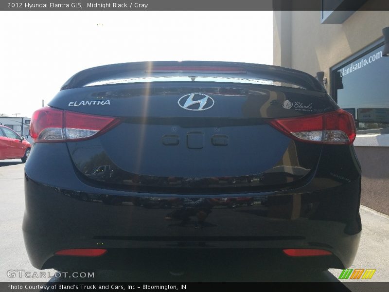 Midnight Black / Gray 2012 Hyundai Elantra GLS