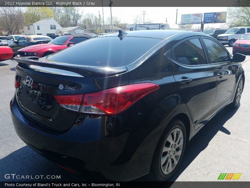 Midnight Black / Gray 2012 Hyundai Elantra GLS