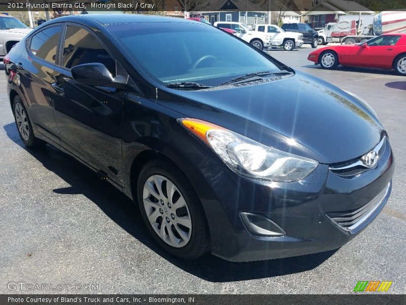 Midnight Black / Gray 2012 Hyundai Elantra GLS