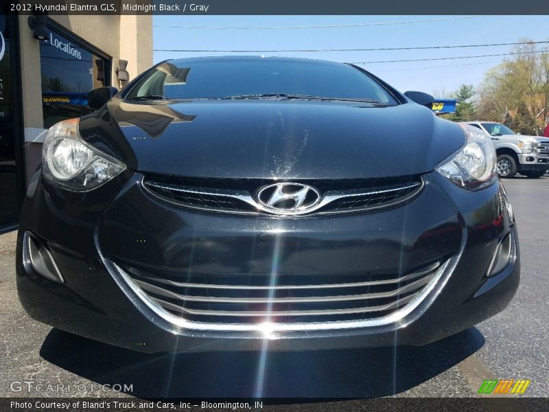 Midnight Black / Gray 2012 Hyundai Elantra GLS
