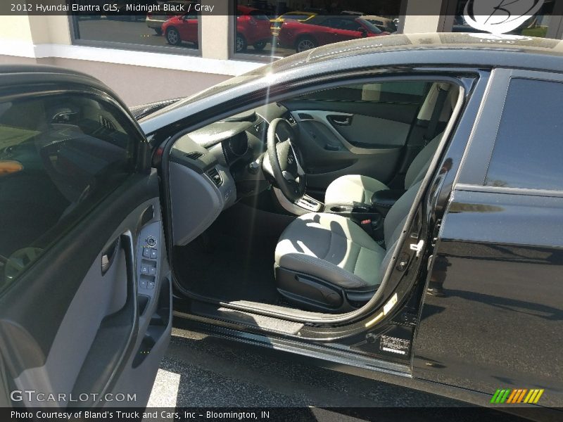 Midnight Black / Gray 2012 Hyundai Elantra GLS