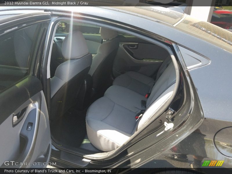 Midnight Black / Gray 2012 Hyundai Elantra GLS