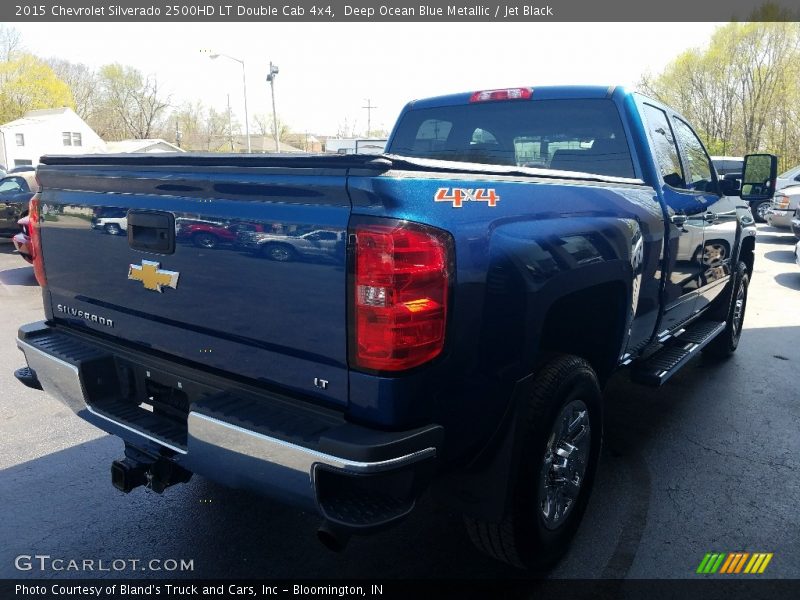 Deep Ocean Blue Metallic / Jet Black 2015 Chevrolet Silverado 2500HD LT Double Cab 4x4