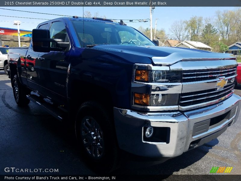 Deep Ocean Blue Metallic / Jet Black 2015 Chevrolet Silverado 2500HD LT Double Cab 4x4