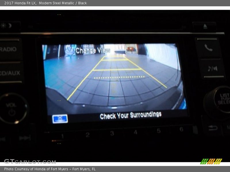 Modern Steel Metallic / Black 2017 Honda Fit LX