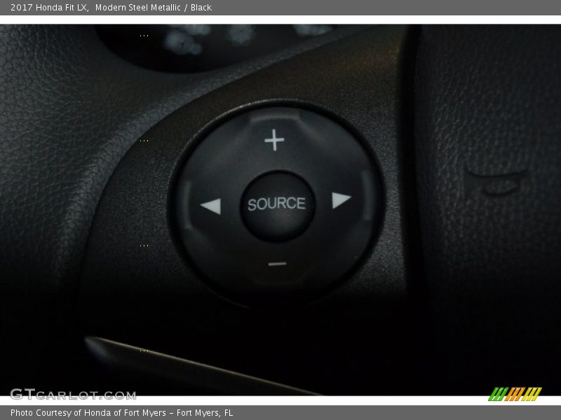 Modern Steel Metallic / Black 2017 Honda Fit LX