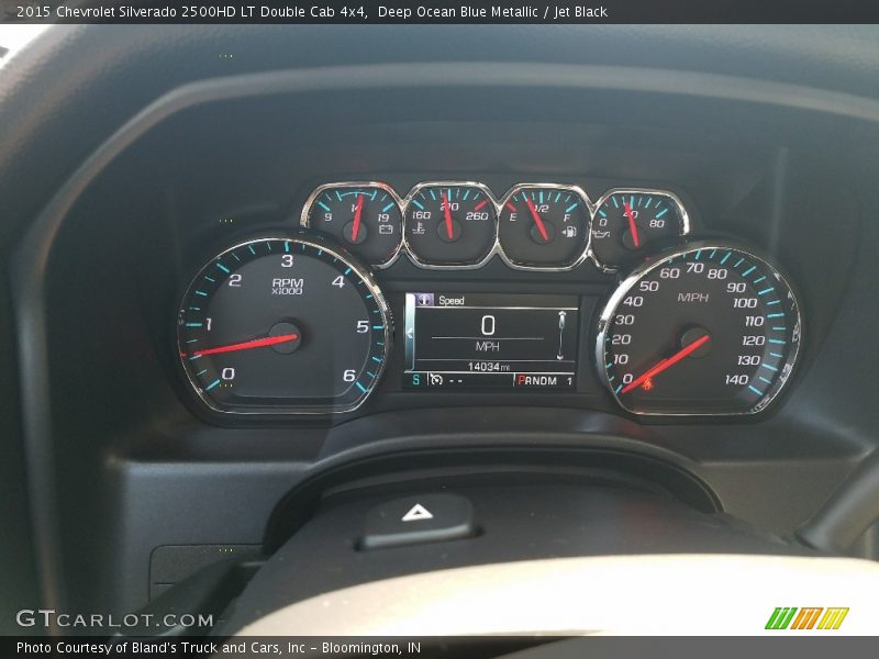 Deep Ocean Blue Metallic / Jet Black 2015 Chevrolet Silverado 2500HD LT Double Cab 4x4