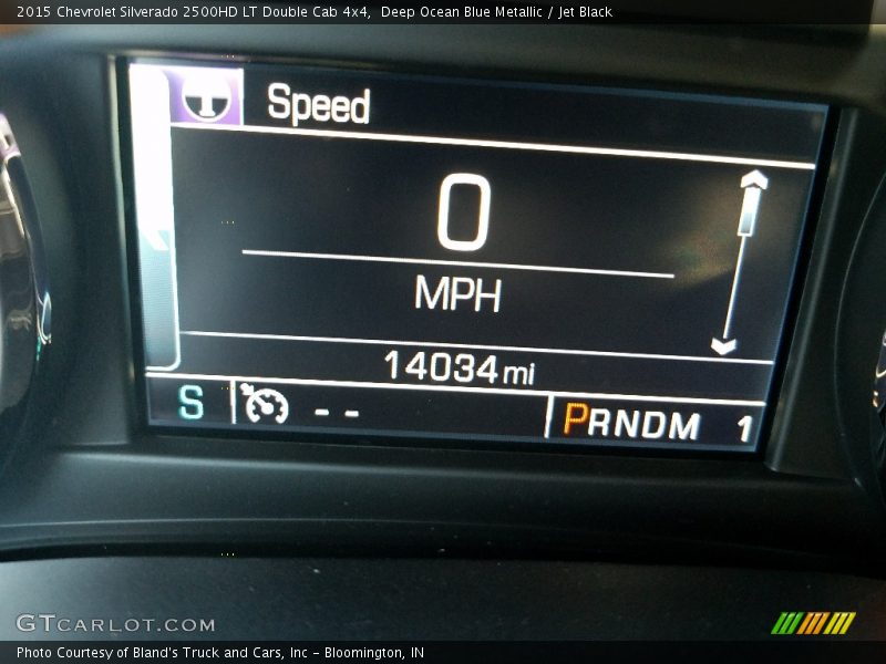 Deep Ocean Blue Metallic / Jet Black 2015 Chevrolet Silverado 2500HD LT Double Cab 4x4