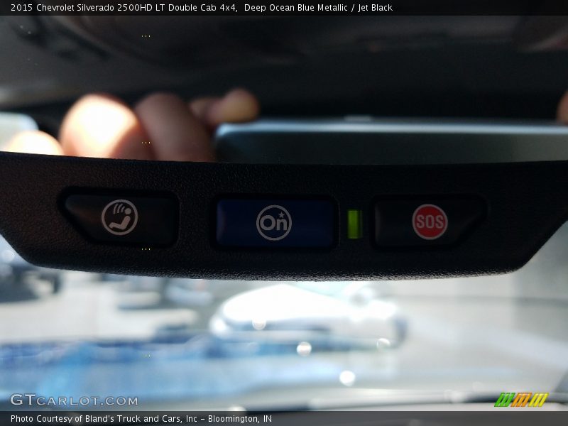 Deep Ocean Blue Metallic / Jet Black 2015 Chevrolet Silverado 2500HD LT Double Cab 4x4