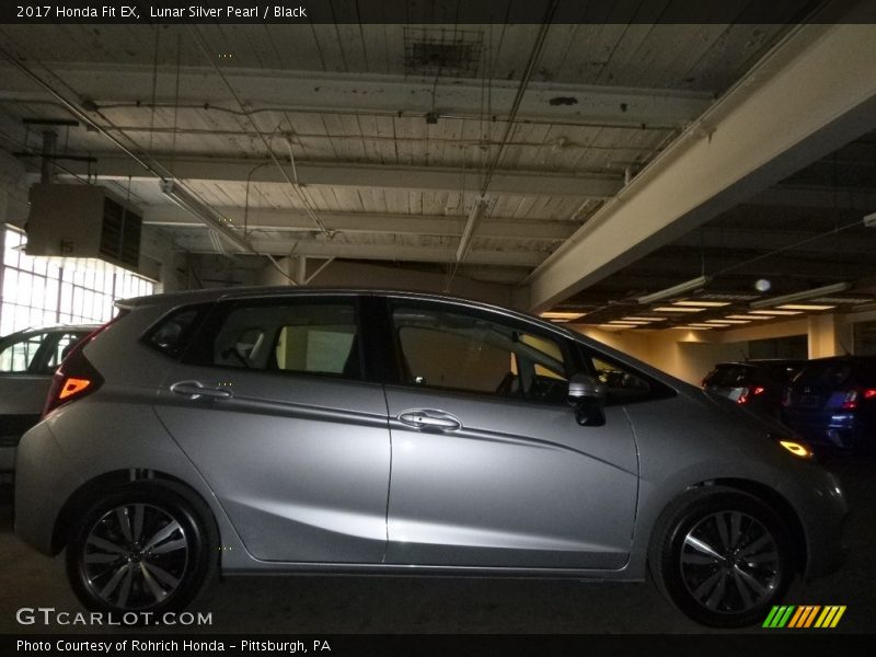 Lunar Silver Pearl / Black 2017 Honda Fit EX