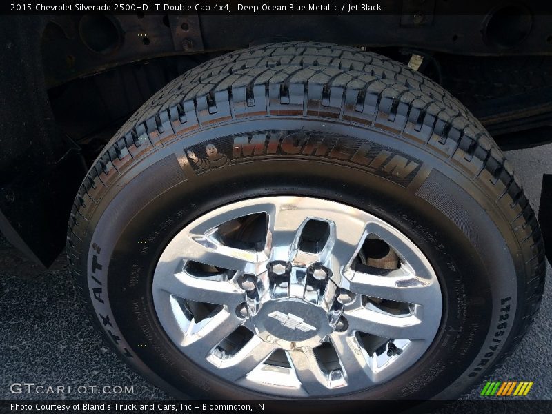 Deep Ocean Blue Metallic / Jet Black 2015 Chevrolet Silverado 2500HD LT Double Cab 4x4