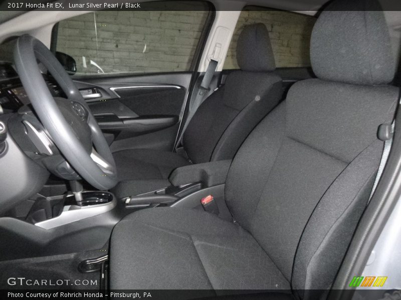 Lunar Silver Pearl / Black 2017 Honda Fit EX