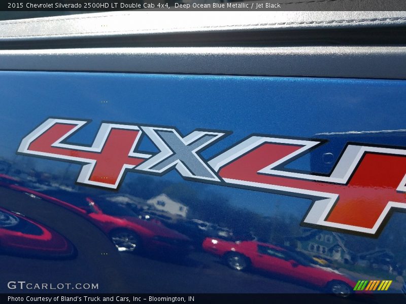 Deep Ocean Blue Metallic / Jet Black 2015 Chevrolet Silverado 2500HD LT Double Cab 4x4