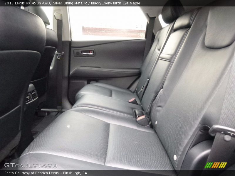 Silver Lining Metallic / Black/Ebony Birds Eye Maple 2013 Lexus RX 450h AWD