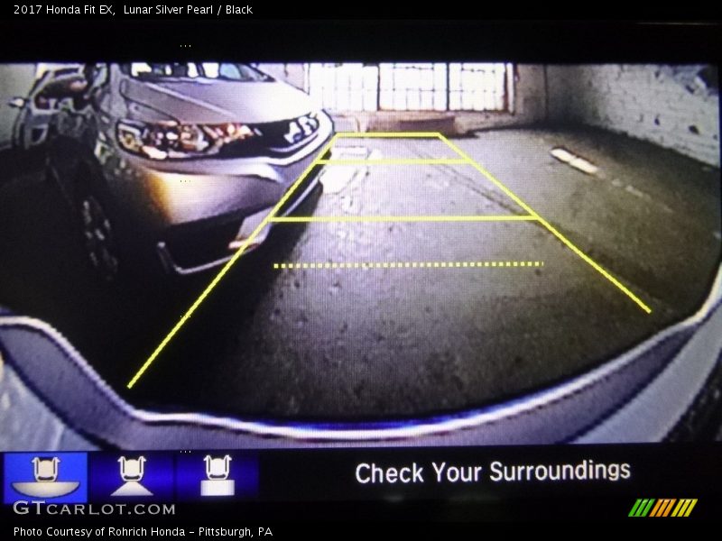 Lunar Silver Pearl / Black 2017 Honda Fit EX