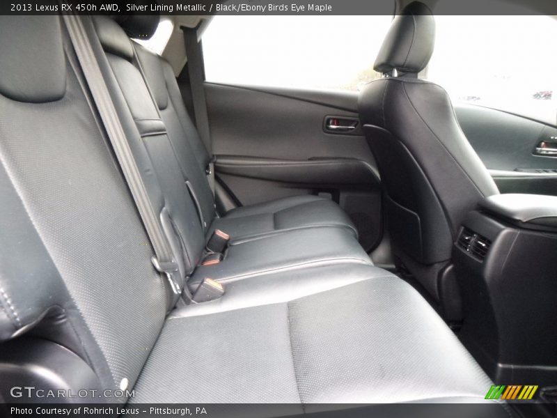Silver Lining Metallic / Black/Ebony Birds Eye Maple 2013 Lexus RX 450h AWD