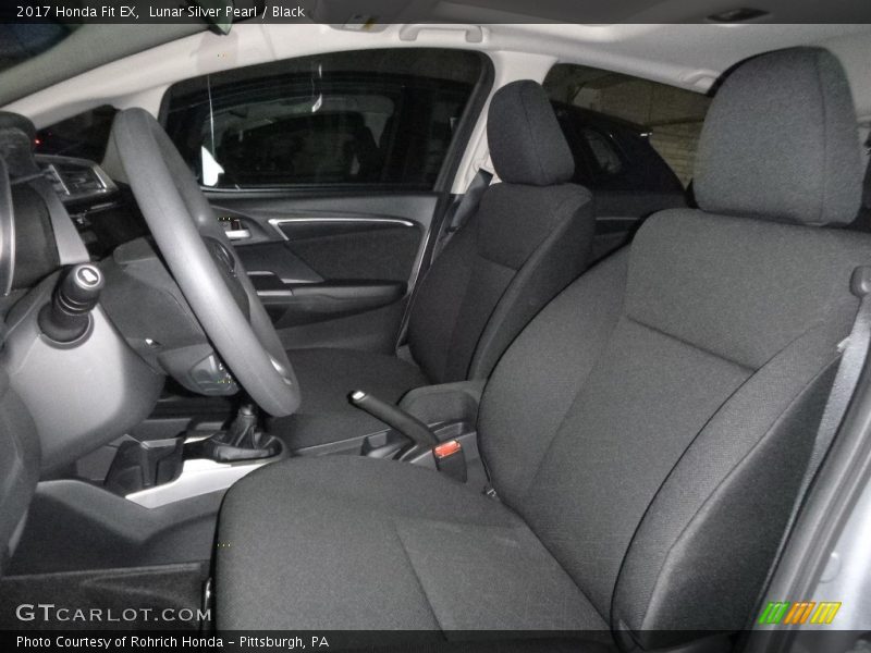 Lunar Silver Pearl / Black 2017 Honda Fit EX