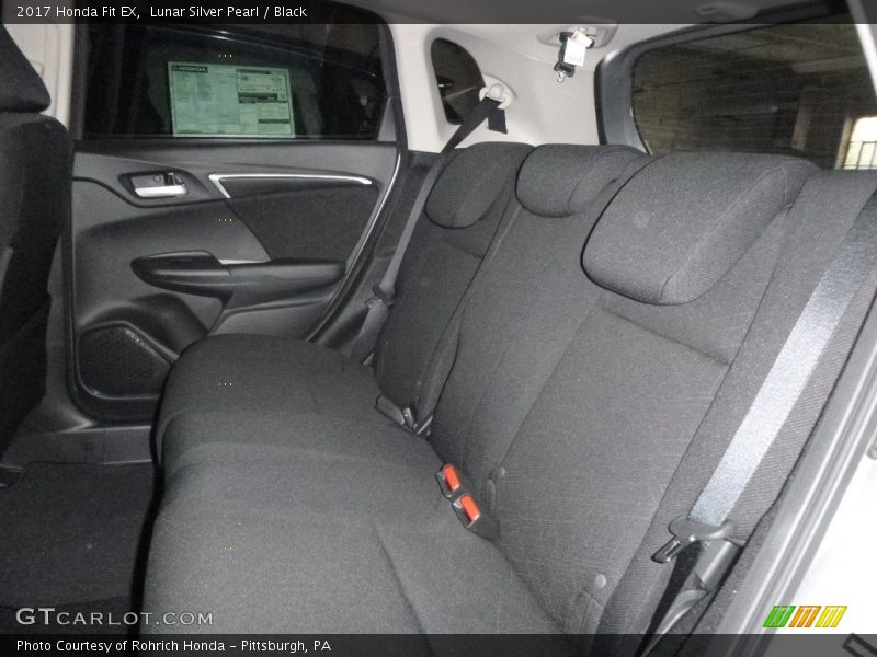 Lunar Silver Pearl / Black 2017 Honda Fit EX